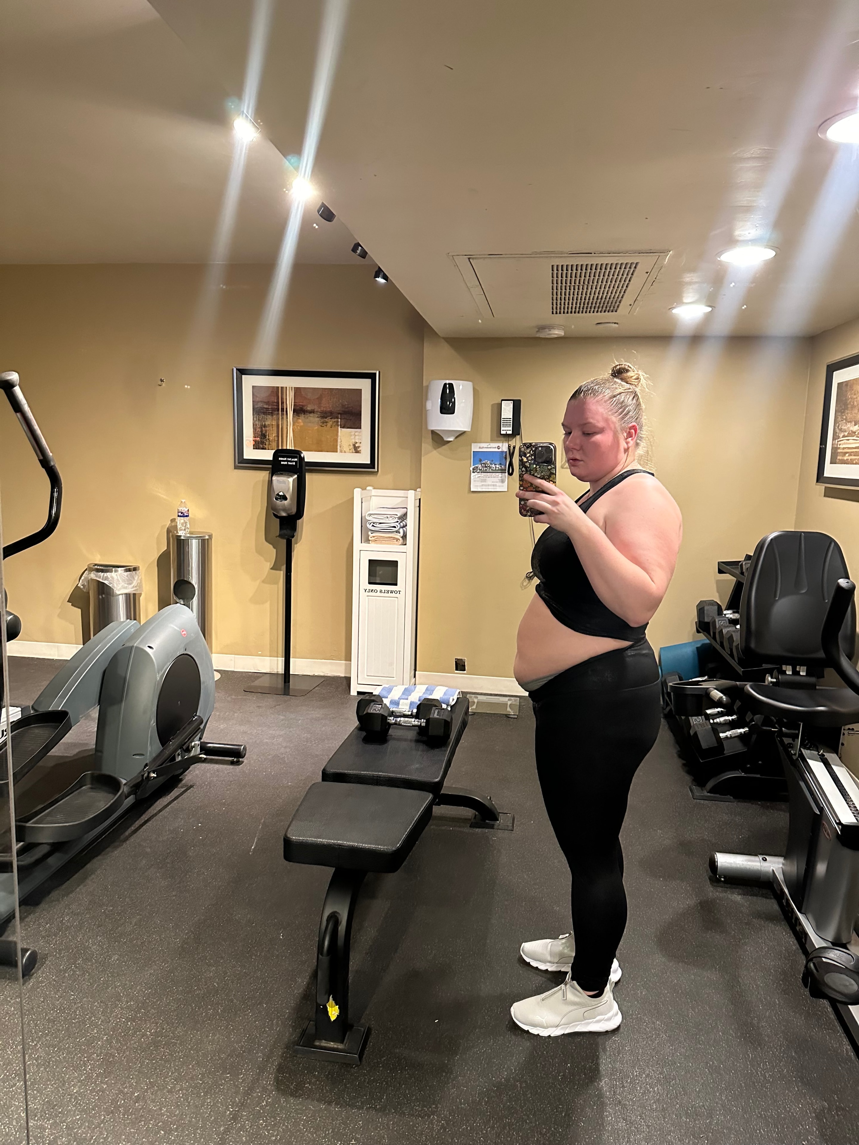 Amber after training at MVMT Fitness Club Scottsdale